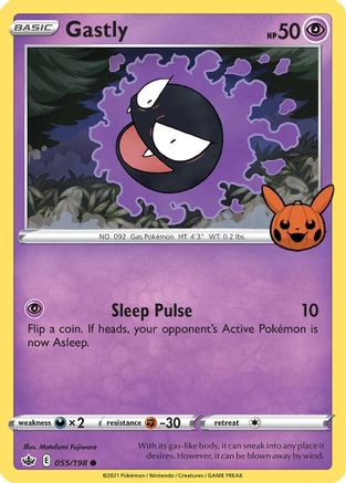 Gastly - 055/198 - Trick or Trade BOOster Bundle Normal