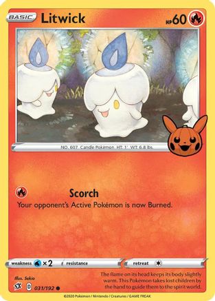 Litwick - 031/192 - Trick or Trade BOOster Bundle Normal