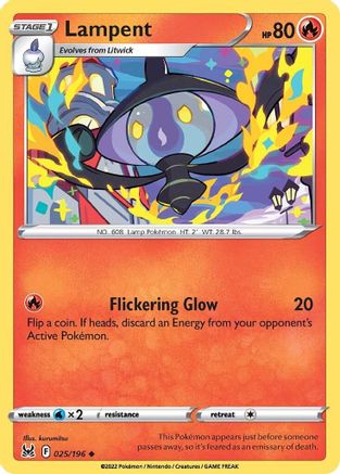 Lampent 25/196 - Lost Origin Reverse Holofoil