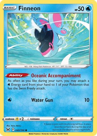 Finneon 40/196 - Lost Origin Reverse Holofoil