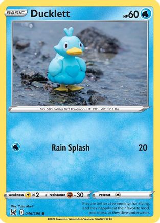 Ducklett 46/196 - Lost Origin Reverse Holofoil