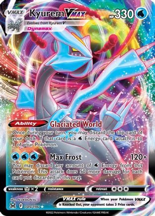 Kyurem VMAX 049/196 - SWSH11 Lost Origin Holofoil - Ultra Rare