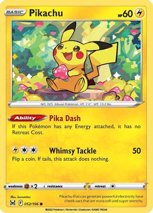 Pikachu 52/196 - Lost Origin