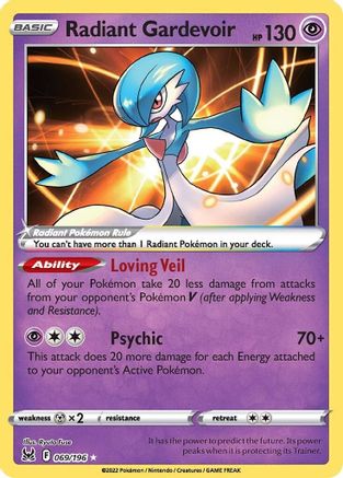 Radiant Gardevoir 69/196 - Lost Origin Holofoil