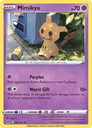 Mimikyu 080/196 - SWSH11 Lost Origin Normal - Rare