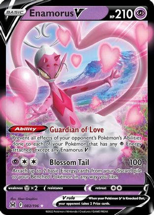 Enamorus V 082/196 - SWSH11 Lost Origin Holofoil - Ultra Rare
