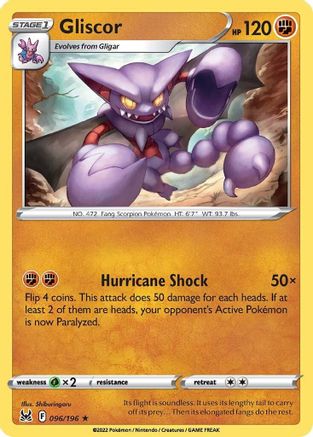 Gliscor 096/196 - SWSH11 Lost Origin Normal - Rare