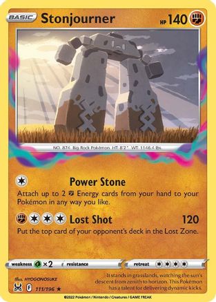 Stonjourner 111/196 - Lost Origin Reverse Holofoil