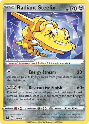 Radiant Steelix 124/196 - Lost Origin Holofoil