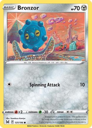 Bronzor 125/196 - SWSH11 Lost Origin Normal - Common