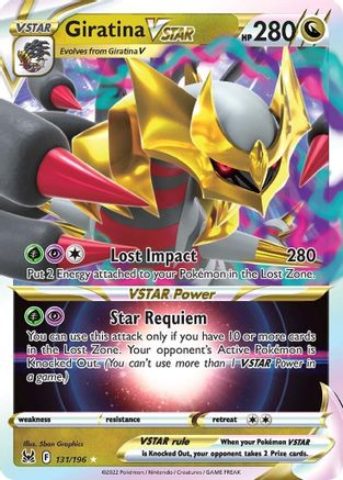 Giratina VSTAR 131/196 - SWSH11 Lost Origin Holofoil - Ultra Rare