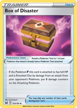 Box of Disaster 154/196 - SWSH11 Lost Origin Reverse Holofoil - Uncommon