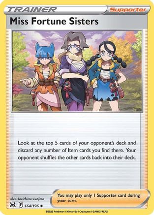Miss Fortune Sisters 164/196 - SWSH11 Lost Origin Normal - Uncommon