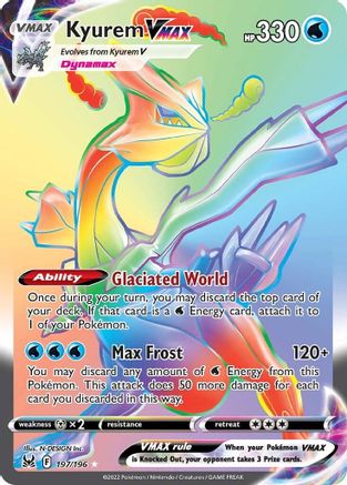 Kyurem VMAX (Secret) 197/196 - SWSH11 Lost Origin Holofoil - Secret Rare