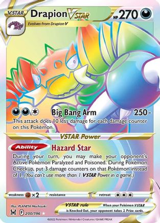 Drapion VSTAR 200/196 - Lost Origin Holofoil