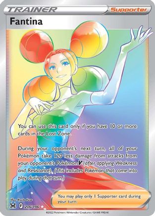 Fantina (Secret) 206/196 - SWSH11 Lost Origin Holofoil - Secret Rare