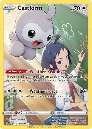 Castform TG11/30 - Lost Origin Trainer Gallery Holofoil