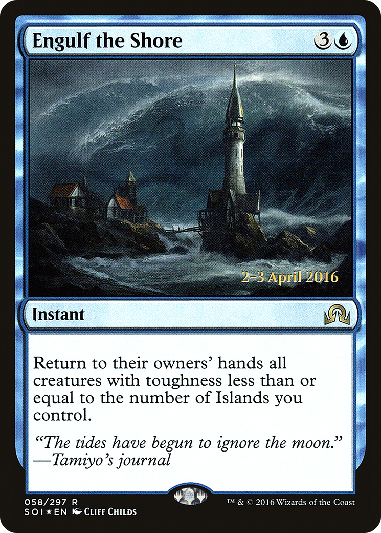 Engulf the Shore (PRE-58S) - Shadows over Innistrad Promos (Prerelease) Foil