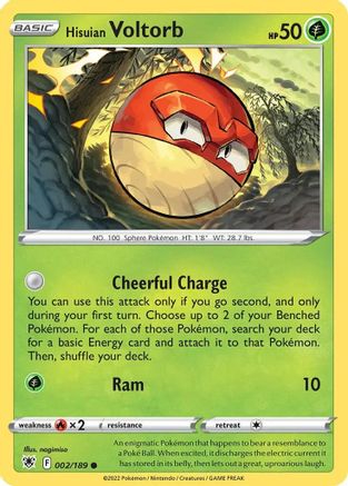 Hisuian Voltorb 002/189 - Deck Exclusives Holofoil - Promo