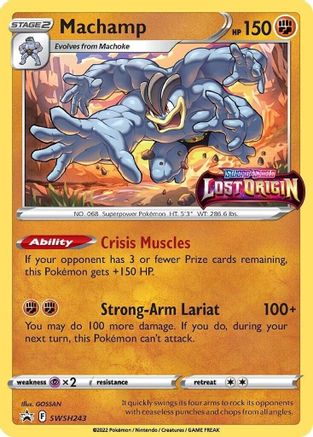 Machamp SWSH243 - SWSH Sword & Shield Promo Cards Holofoil - Promo
