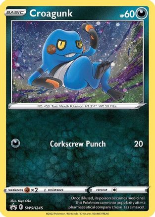 Croagunk SWSH245 - SWSH Sword & Shield Promo Cards Holofoil - Promo