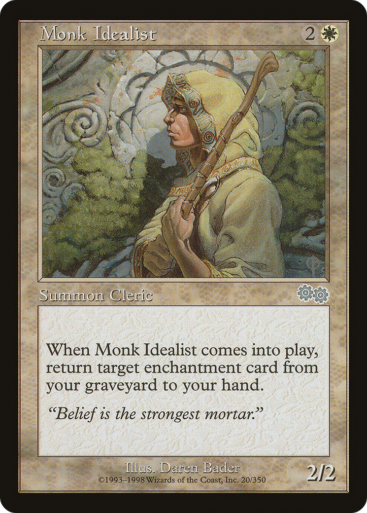 Monk Idealist (USG-020) - Urza's Saga