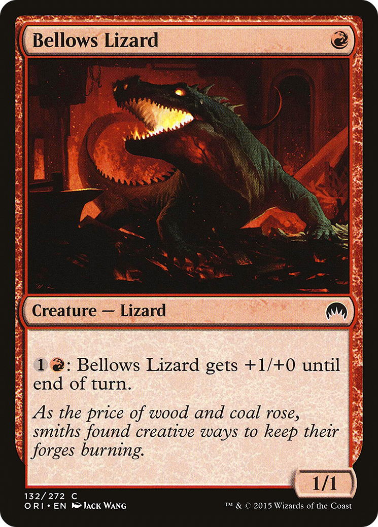 Bellows Lizard (ORI-132) - Magic Origins Foil