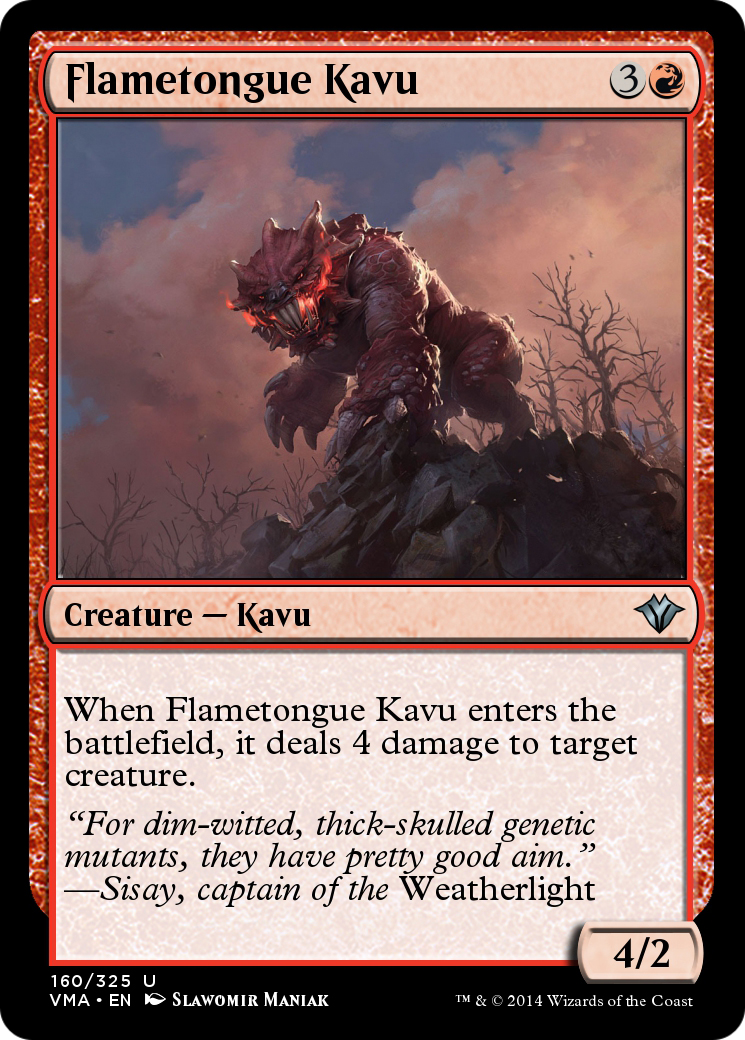 Flametongue Kavu (VMA-160) - Vintage Masters