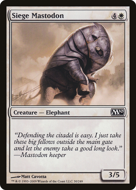 Siege Mastodon (M10-030) - Magic 2010