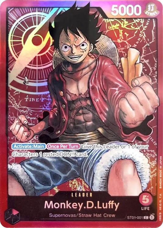 (ST01-001) Monkey.D.Luffy (001) - Starter Deck 1: Straw Hat Crew Foil