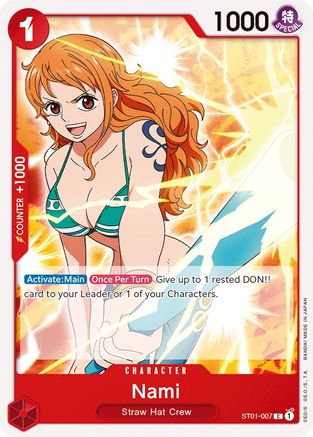 (ST01-007) Nami - Starter Deck 1: Straw Hat Crew Normal