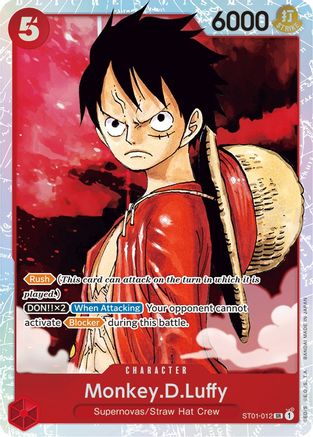 (ST01-012) Monkey.D.Luffy (012) - Starter Deck 1: Straw Hat Crew Foil