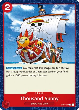 Thousand Sunny (ST01-017) - Starter Deck 1: Straw Hat Crew