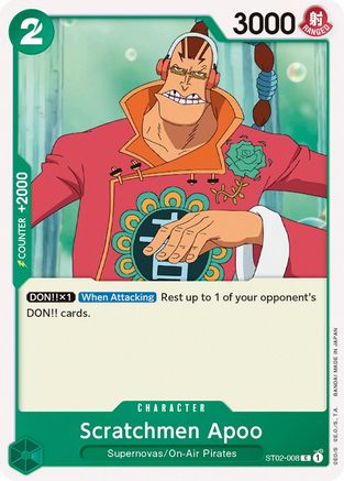 Scratchmen Apoo (ST02-008) - Starter Deck 2: Worst Generation