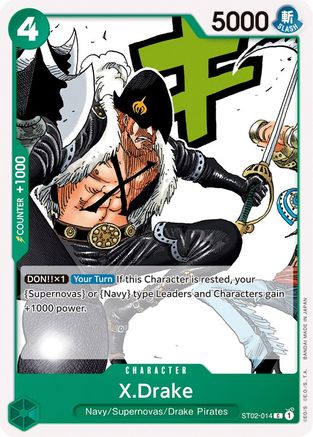 (ST02-014) X.Drake - Starter Deck 2: Worst Generation Normal