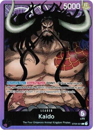 (ST04-001) Kaido (001) - Starter Deck 4: Animal Kingdom Pirates Foil