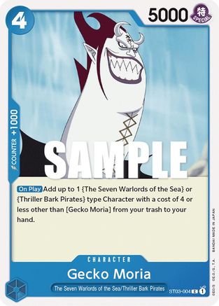 (ST03-004) Gecko Moria - Starter Deck 3: The Seven Warlords of The Sea Normal