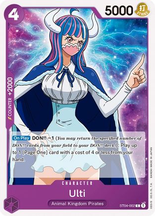 Ulti (ST04-002) - Starter Deck 4: Animal Kingdom Pirates