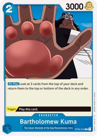 (ST03-010) Bartholomew Kuma - Starter Deck 3: The Seven Warlords of The Sea Normal