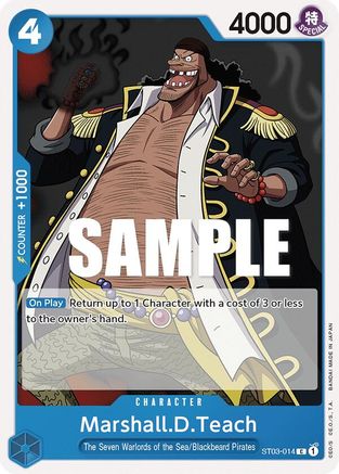 (ST03-014) Marshall.D.Teach - Starter Deck 3: The Seven Warlords of The Sea Normal