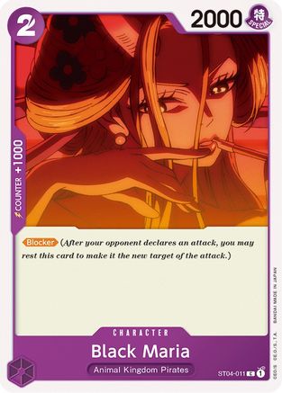 (ST04-011) Black Maria - Starter Deck 4: Animal Kingdom Pirates Normal