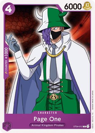 Page One (ST04-012) - Starter Deck 4: Animal Kingdom Pirates