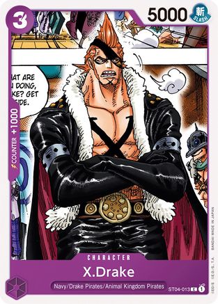 (ST04-013) X.Drake - Starter Deck 4: Animal Kingdom Pirates Normal