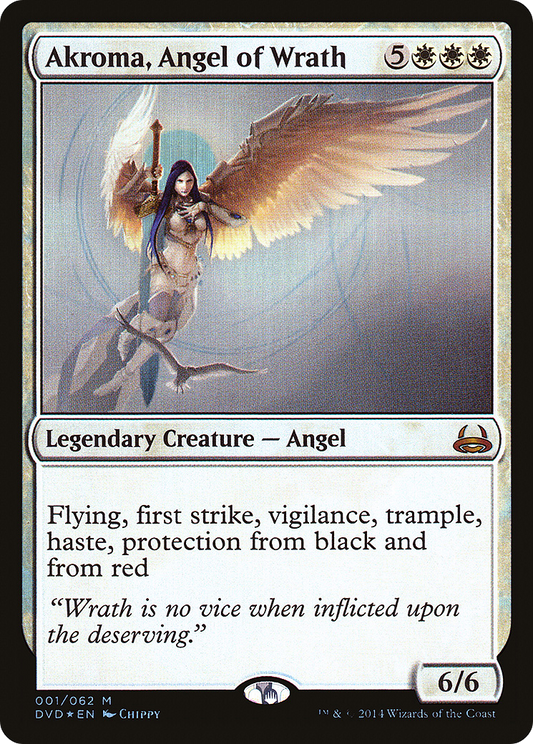 Akroma, Angel of Wrath (DVD-001) - Duel Decks Anthology: Divine vs. Demonic Foil