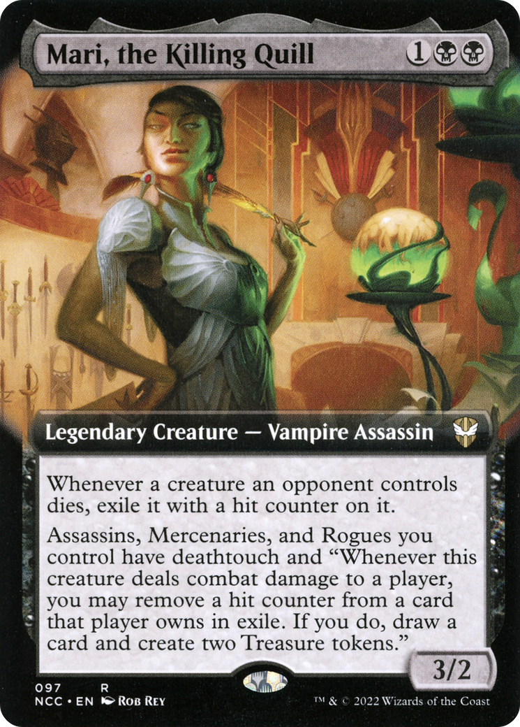 Mari, the Killing Quill (NCC-097) - New Capenna Commander: (Extended Art)