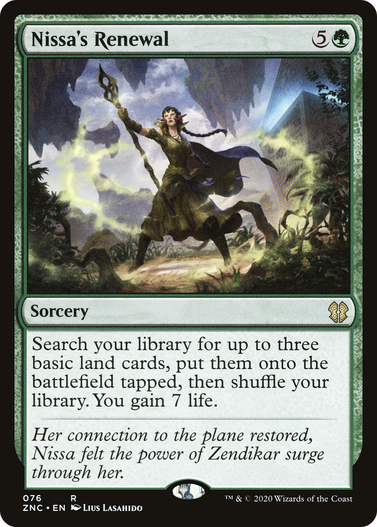 Nissa's Renewal (ZNC-076) - Zendikar Rising Commander