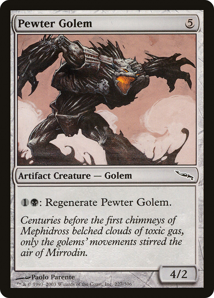 Pewter Golem (MRD-227) - Mirrodin