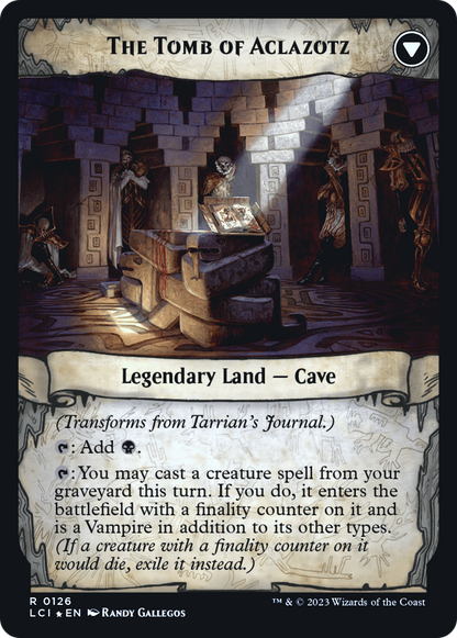 Tarrian's Journal // The Tomb of Aclazotz (PLCI-126S) - The Lost Caverns of Ixalan Promos Foil