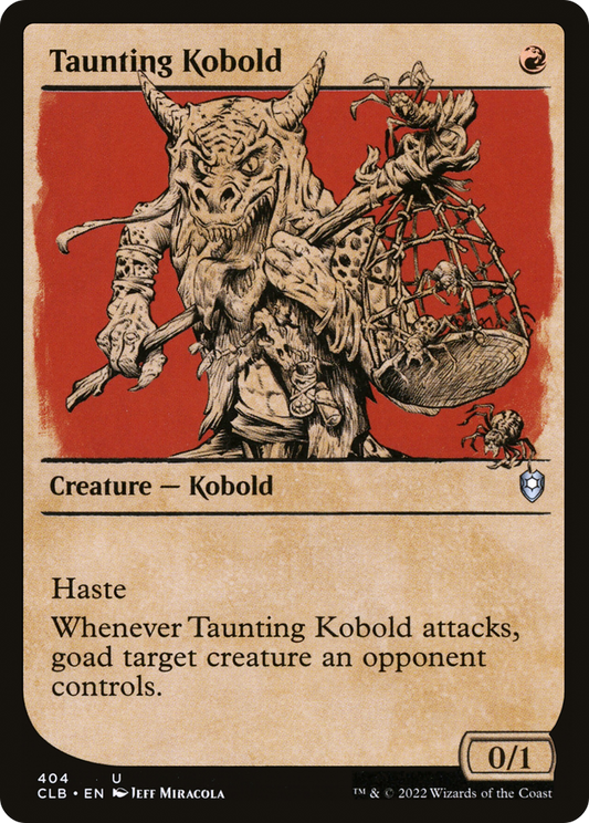 Taunting Kobold (CLB-404) - Commander Legends: Battle for Baldur's Gate: (Showcase) Foil