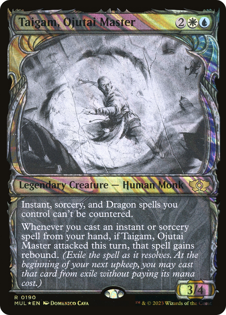 Taigam, Ojutai Master (MUL-190) - Multiverse Legends: (Showcase) Foil